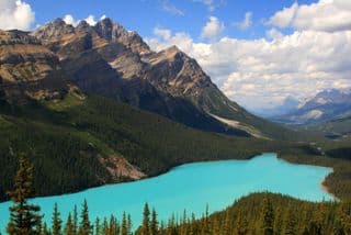 Peyto Lake's Turquoise Waters