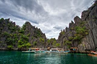 Perched Boats in Twin Lagoon